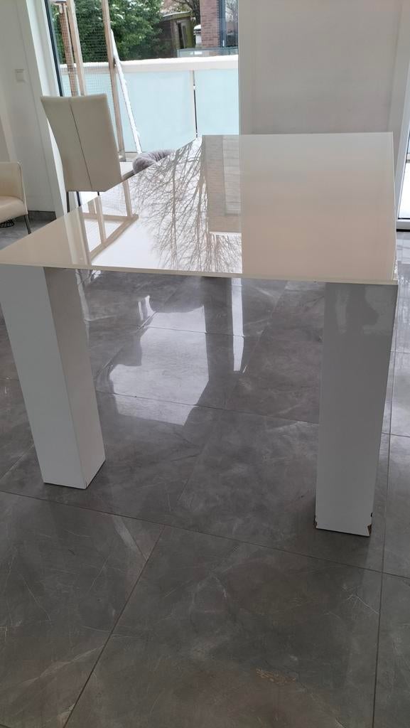 Glazen eettafel 1 bij 2 meter, Ophalen of Verzenden