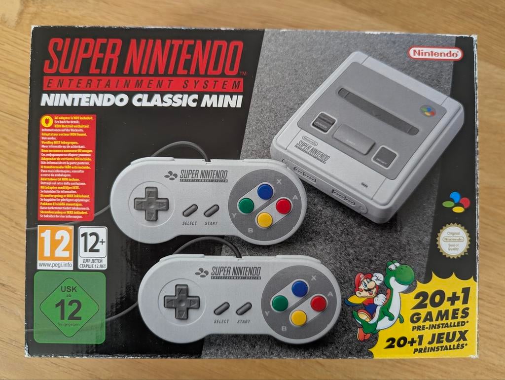 SNES Mini - compleet in doos 21 spellen + extra, Spelcomputers en Games, Spelcomputers | Nintendo Super NES, Ophalen of Verzenden