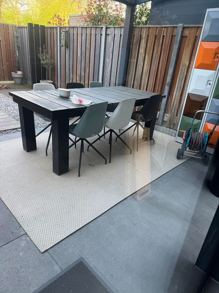 Gebruikt IKEA Buitenkleed - Beige/Crème, Ophalen, Gebruikt, Beige, 200 cm of meer