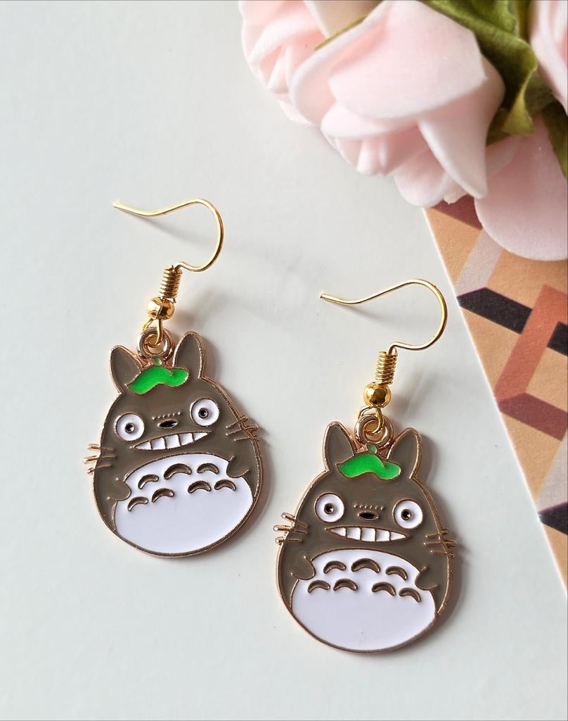 Cute anime Totoro earings Japan style, Ophalen of Verzenden, Nieuw, Overige materialen