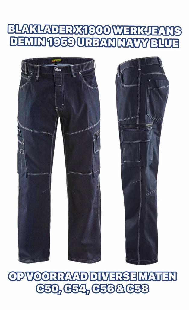 Blåkläder X1900 WERKJEANS DEMIN 1959 URBAN 1140 NAVY BLUE, Tuin en Terras, Ophalen of Verzenden, Nieuw, Broek