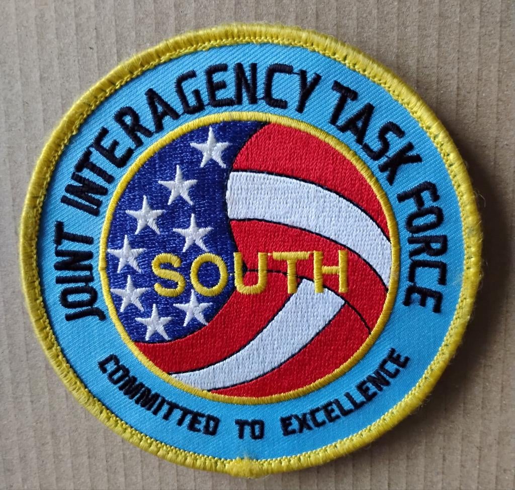 Patch - MLD Joint Interagency Task Force - South - Florida, Verzenden, Gebruikt, Patch, Badge of Embleem