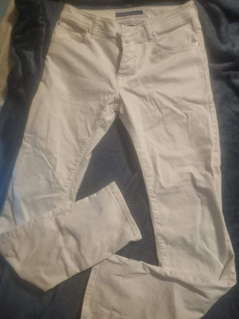 Jacob Cohën Nick Slim Jeans W34 - Zo goed als nieuw, Wit, Ophalen of Verzenden, Zo goed als nieuw, Jacob Cohën