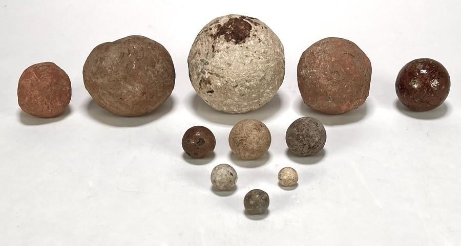 1434. Stenen kogels, Groningen, 17e eeuw, Antiek en Kunst, Ophalen of Verzenden