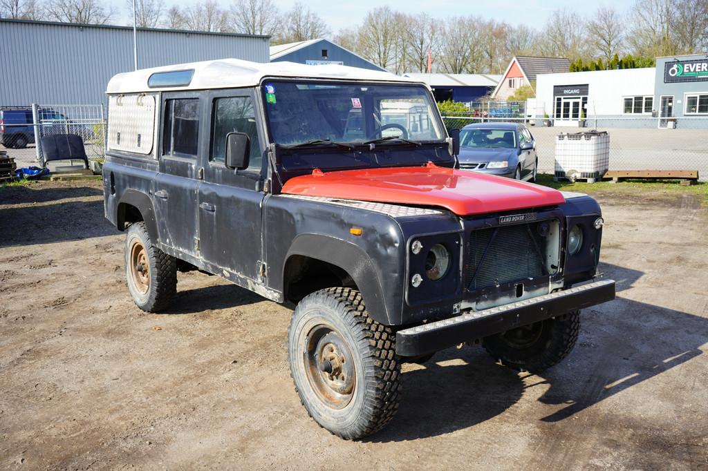 Land Rover Defender v8 110 Stationwagon (bj 1988), Auto's, Land Rover, 116 pk, Wit, Bedrijf