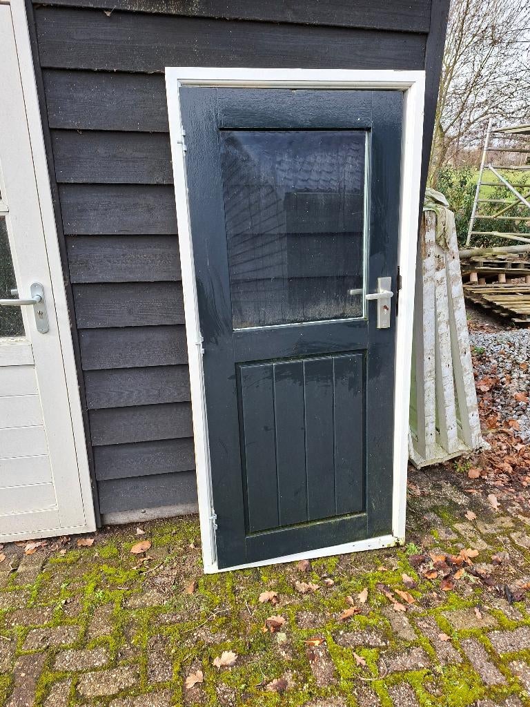 Buitendeur met kozijn, Ophalen, Gebruikt, Minder dan 80 cm, Minder dan 200 cm