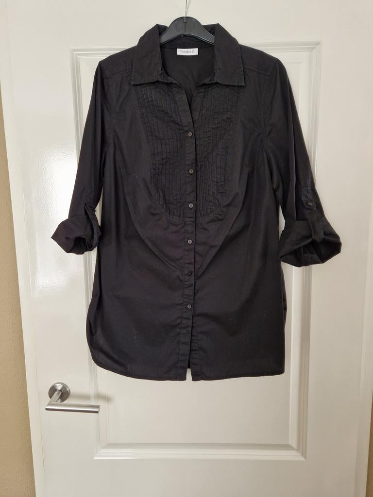 Zwarte blouse katoen maat 46 Yessica by C&A, Kleding | Dames, Blouses en Tunieken, Maat 46/48 (XL) of groter, Nieuw, Ophalen of Verzenden