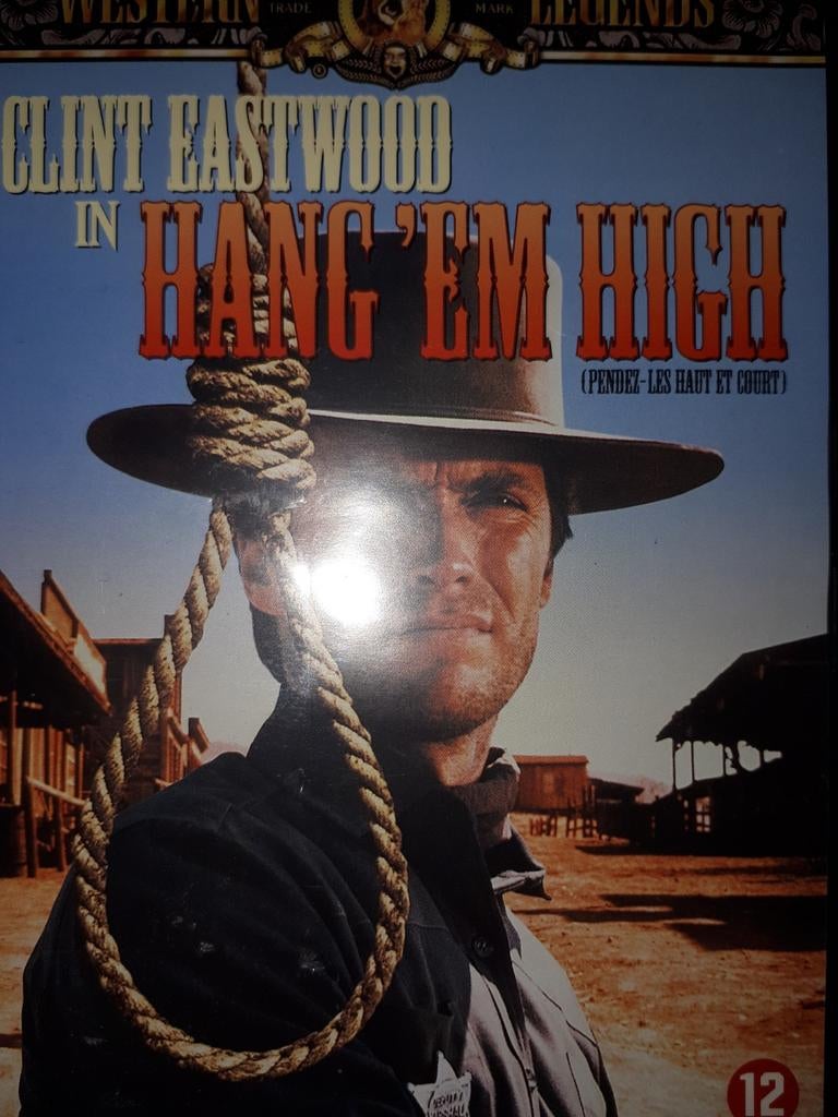 Clint Eastwood in hang en high 2 euro Didam, Cd's en Dvd's, Dvd's | Klassiekers, 1980 tot heden, Ophalen of Verzenden, Zo goed als nieuw