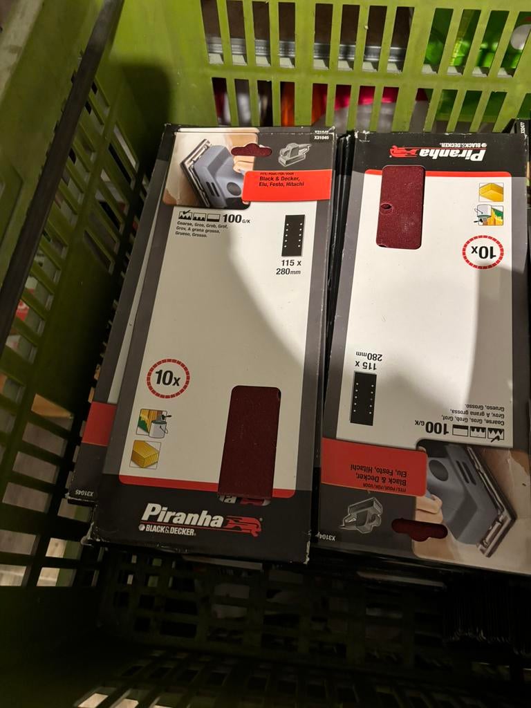 40x Black & Decker Piranha X31045, Ophalen of Verzenden, Nieuw, Minder dan 600 watt, Vlakschuurmachine