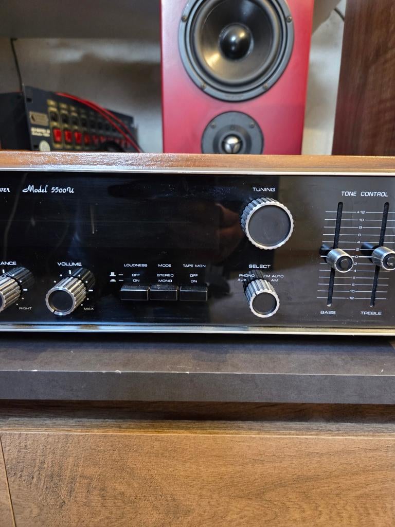JVC NIVICO 5500U receiver met originele speakers (Jaren 70), Ophalen, JVC, Losse componenten, Zo goed als nieuw