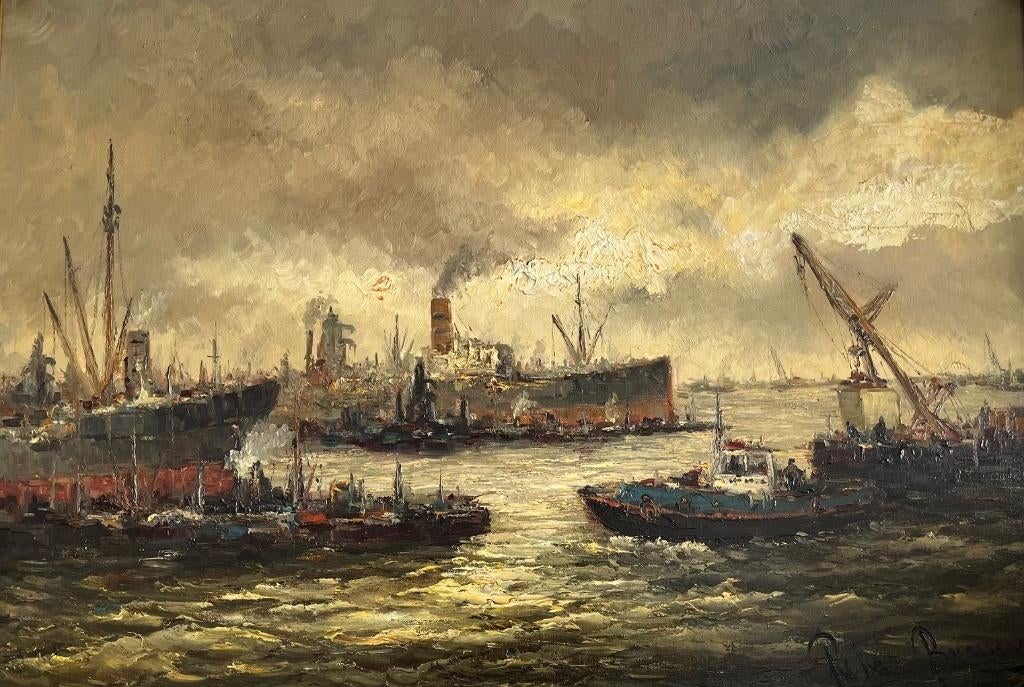 Peter Brouwer, Rotterdams havengezicht, Ophalen