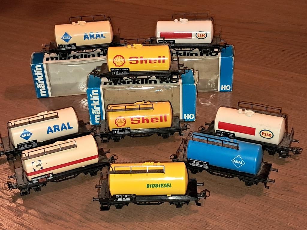 MARKLIN KETELWAGENS., Hobby en Vrije tijd, Modeltreinen | H0, Wisselstroom, Wagon, Ophalen of Verzenden, Zo goed als nieuw