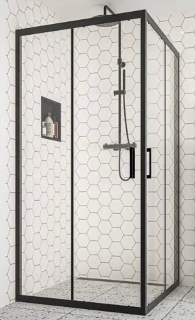 Douchecabine zwart 80x80x200, Ophalen, Nieuw, Douche