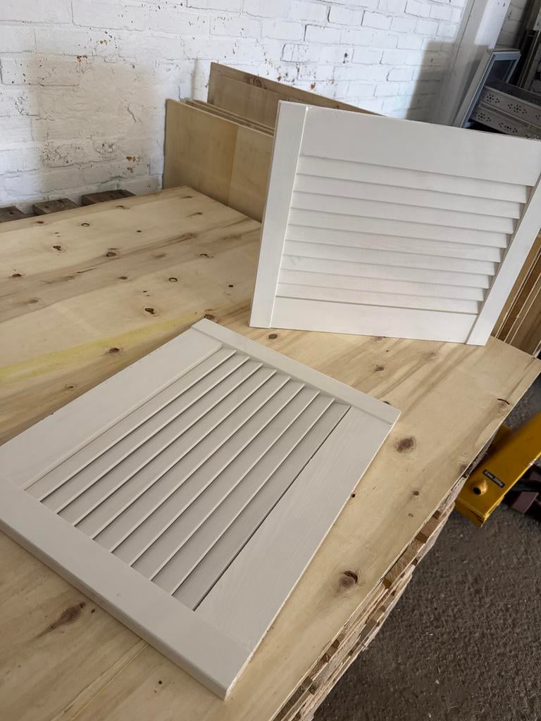 2 houten schutters, Gebruikt, Overige typen, Minder dan 200 cm, Ophalen of Verzenden