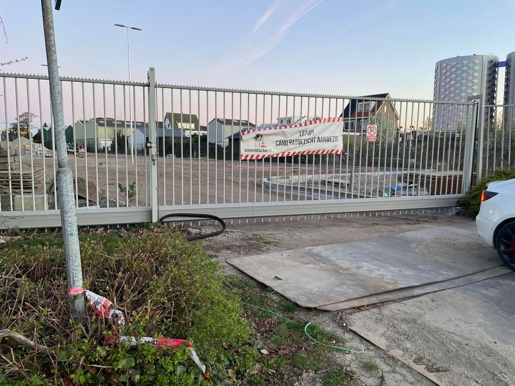 Schuifpoort 7 meter breed, 2,5 meter hoog, Tuin en Terras, Met poort, Gebruikt, Overige typen, Ophalen of Verzenden