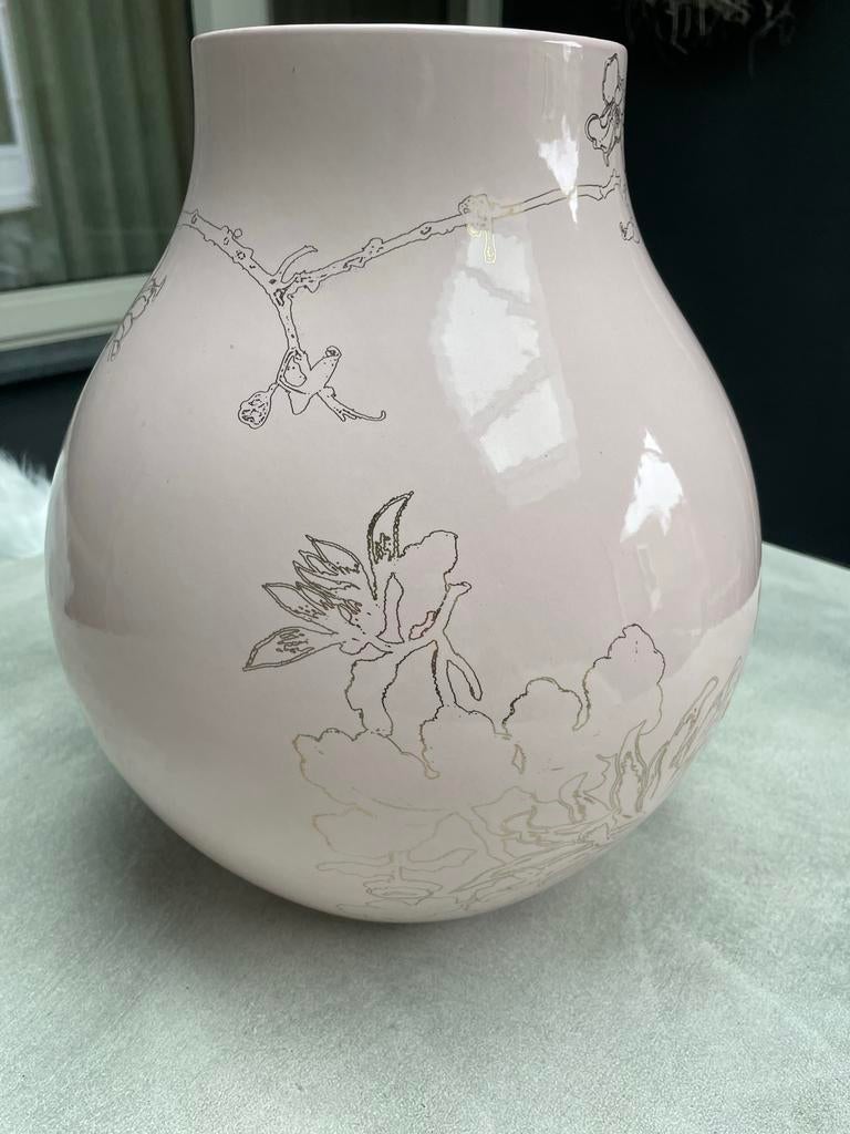 Vaas Hella Jongerius, Huis en Inrichting, Woonaccessoires | Vazen, Zo goed als nieuw, Overige kleuren, Minder dan 50 cm, Aardewerk of Porselein