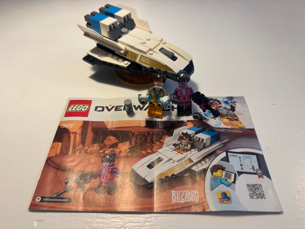 Lego Overwatch 75970 Tracer vs. Widowmaker compleet, Ophalen of Verzenden, Gebruikt, Complete set, Lego