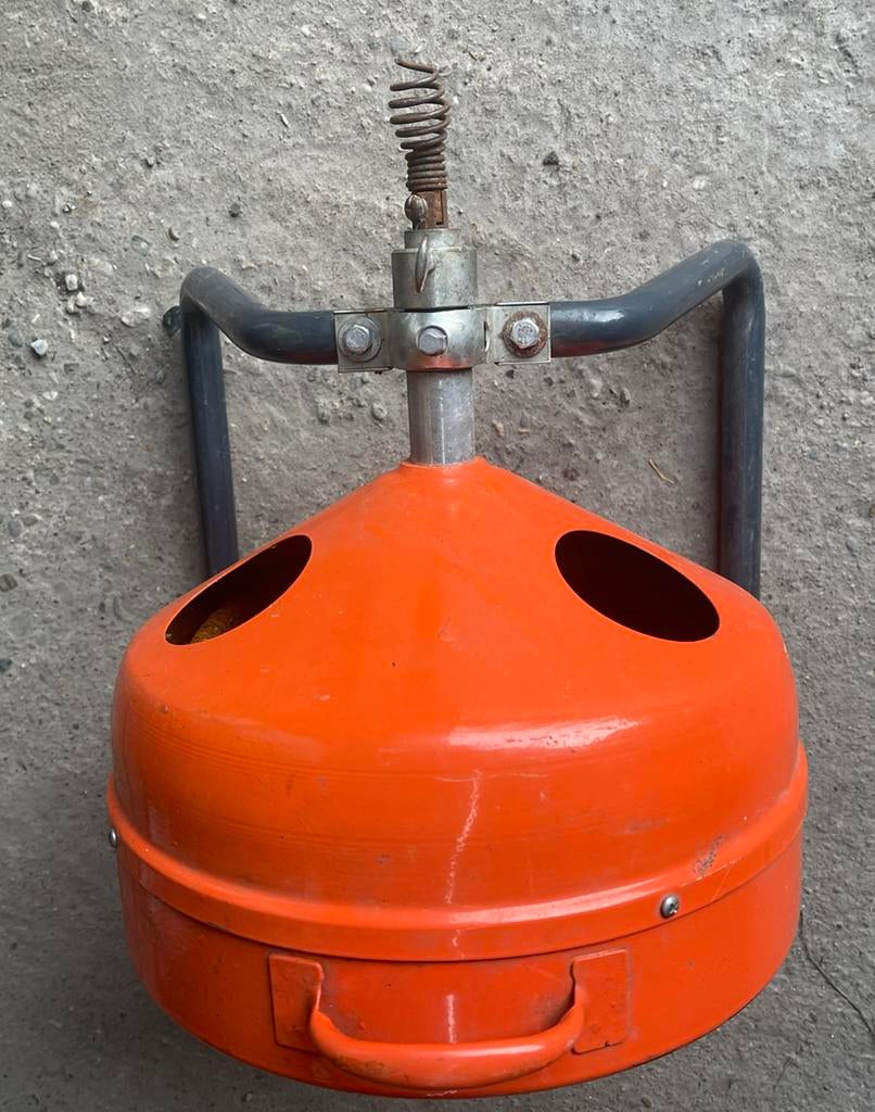 Te koop professionele riool veer ontstoppingsveer in trommel, Ophalen of Verzenden, Zo goed als nieuw