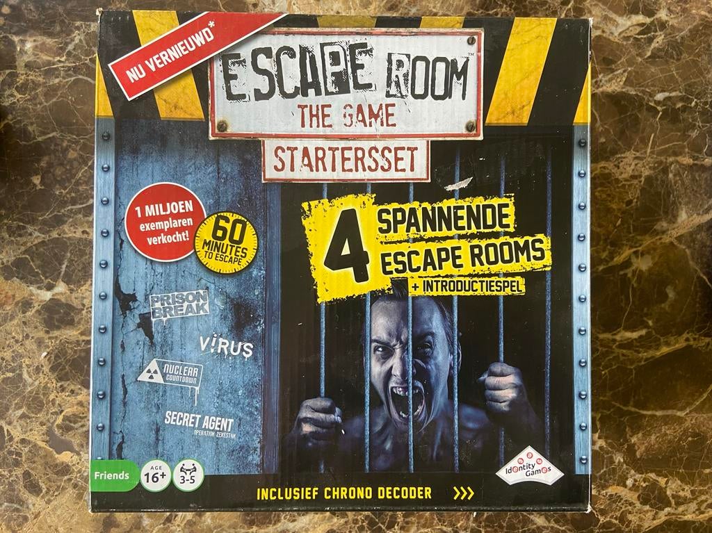 Escape Room The Game Startersset - 4 Spannende Escape Rooms, Drie of vier spelers, Ophalen of Verzenden, Nieuw
