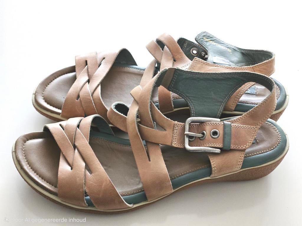 ECCO juchtleren Sandalen 40- Comfortabel & Stijlvol, Kleding | Dames, Schoenen, Ophalen, Zo goed als nieuw, Bruin, Sandalen of Muiltjes