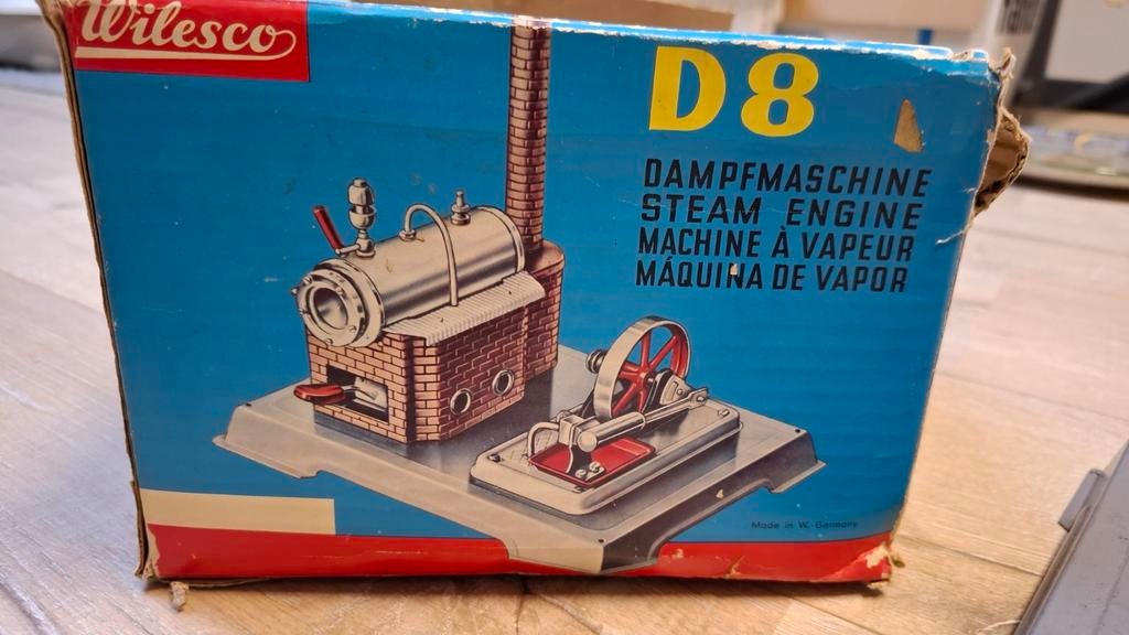 Wilesco D8 Stoommachine - Klassiek Model, Ophalen of Verzenden, Gebruikt, Jongen of Meisje