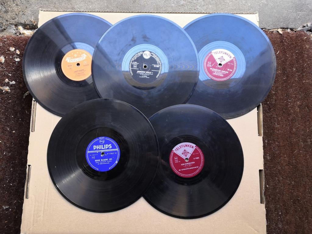 Oude 78 toeren plaaten (bakeliet), Cd's en Dvd's, Vinyl | Overige Vinyl, Ophalen, Gebruikt, 10 inch