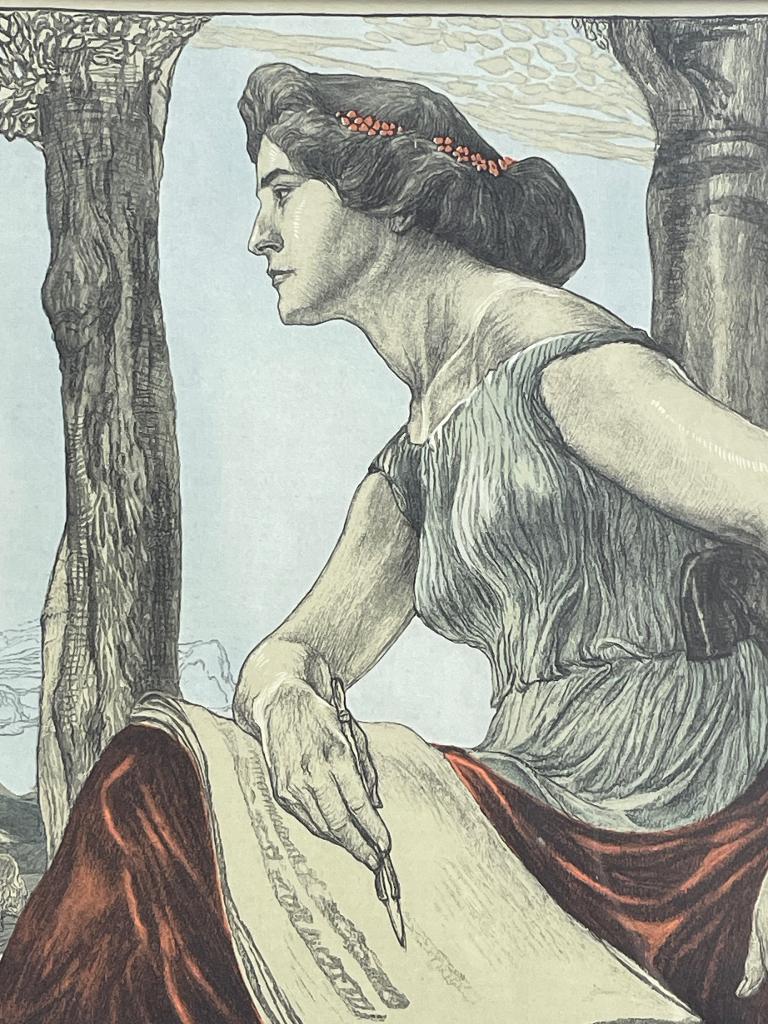 1904 - Horst Schulze - Duits - ArtNouveau P0781-01, Ophalen of Verzenden, Lithografie, 1900 - 1949