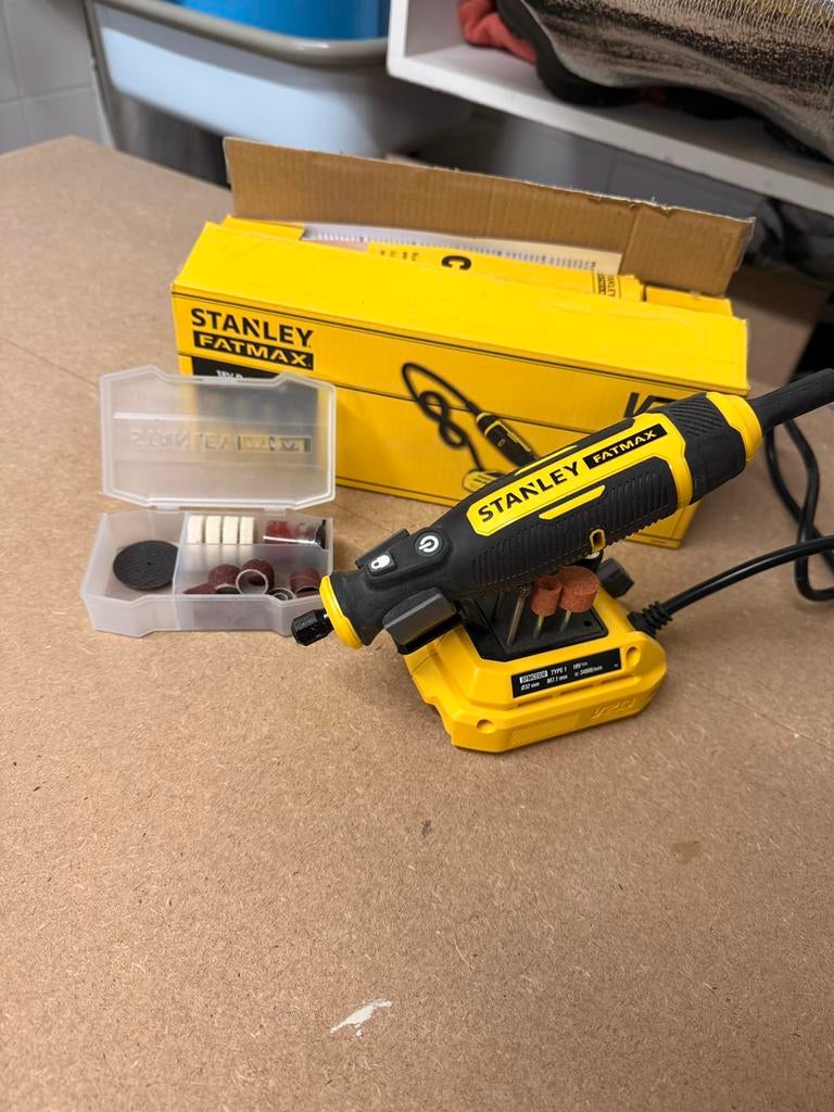 Stanley rotary tool ( Dremel ), Doe-het-zelf en Verbouw, Ophalen of Verzenden, Zo goed als nieuw, Minder dan 150 ampère, Overige typen