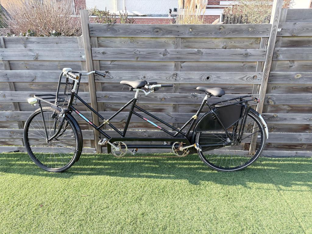 Jaren 50 retro tandem, 55 cm of meer, Ophalen of Verzenden, Zo goed als nieuw, Minder dan 10 versnellingen