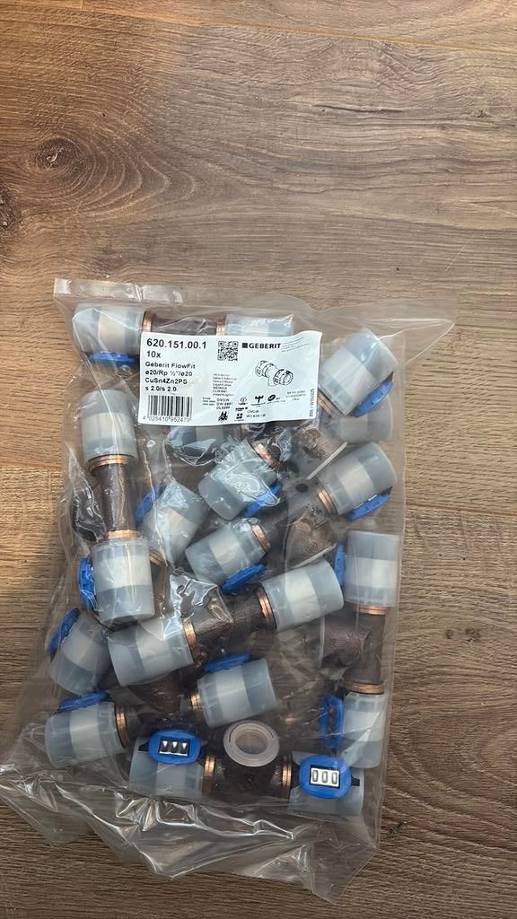 Geberit flowfit 20 x 1/2 x 20, Doe-het-zelf en Verbouw, Gereedschap | Handgereedschap, Ophalen of Verzenden