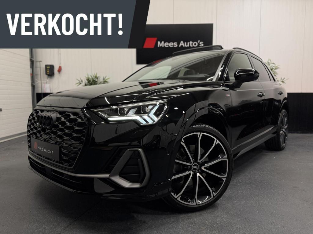 Audi Q3 45 TFSI quattro S Line edition one|Pano|B&O|Keyless|, Gebruikt, Zwart, 14 km/l, Bedrijf