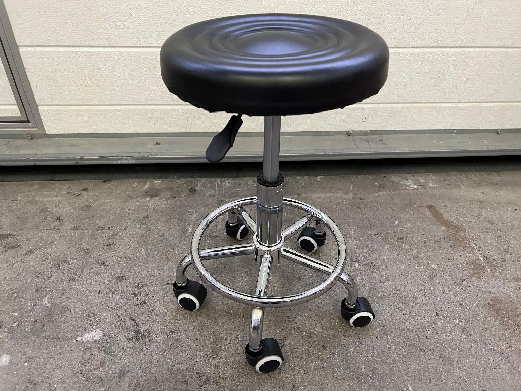 Kapperskruk Zadelkruk Stoel kruk Bureaustoel (TWEEDEHANDS), Isotrade, Zwart, Isotrade, Ophalen of Verzenden