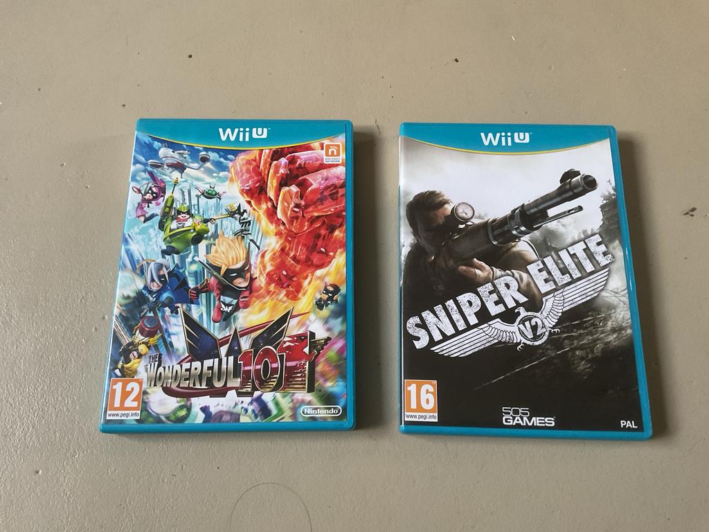 2 Nintendo Wii U games: The Wonderful 101 & Sniper Elite V2, Avontuur en Actie, Gebruikt, 1 speler, Ophalen of Verzenden