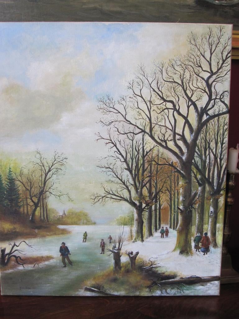 schilderij, Antiek en Kunst, Kunst | Schilderijen | Klassiek, Ophalen of Verzenden