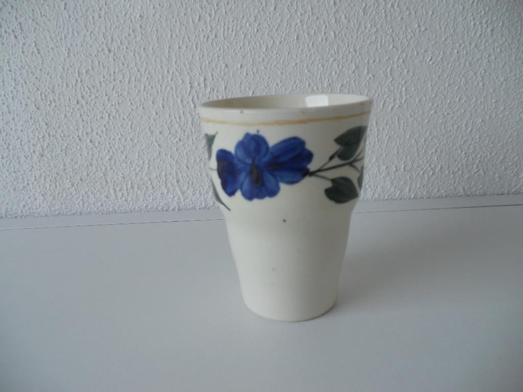 Societe Cermaque beker boerenbont, Ophalen of Verzenden