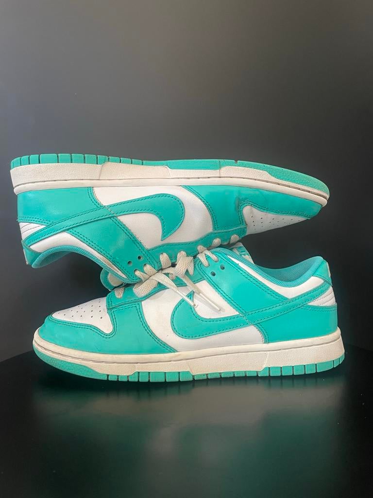 Nike Dunk Low Turquoise - Maat 40, Kleding | Dames, Schoenen, Ophalen of Verzenden, Gedragen, Overige kleuren, Sneakers of Gympen