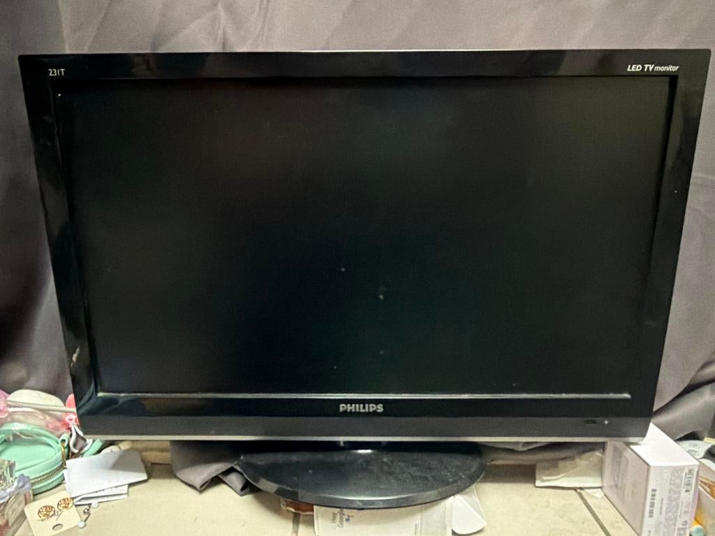 PHILIPS LED TV monitor 24 inch - Geen Smart TV, Philips, Ophalen of Verzenden, 60 tot 80 cm, Gebruikt