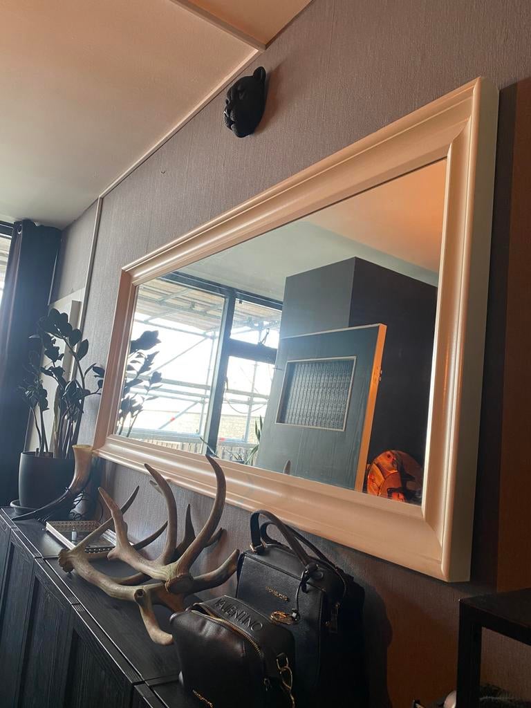 Grote spiegel 1.65m x 0.75m, Ophalen, Gebruikt, 150 tot 200 cm, Rechthoekig