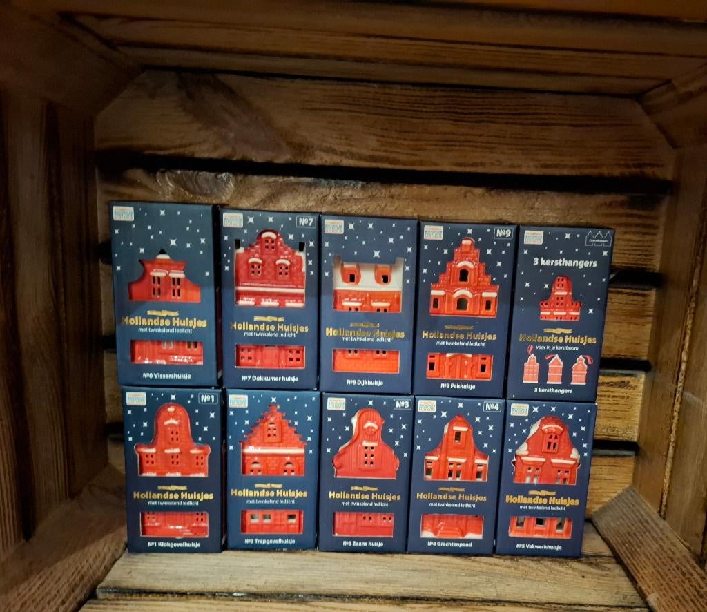 Complete set Hollandse huisjes van de Postcode Loterij, Ophalen, Nieuw