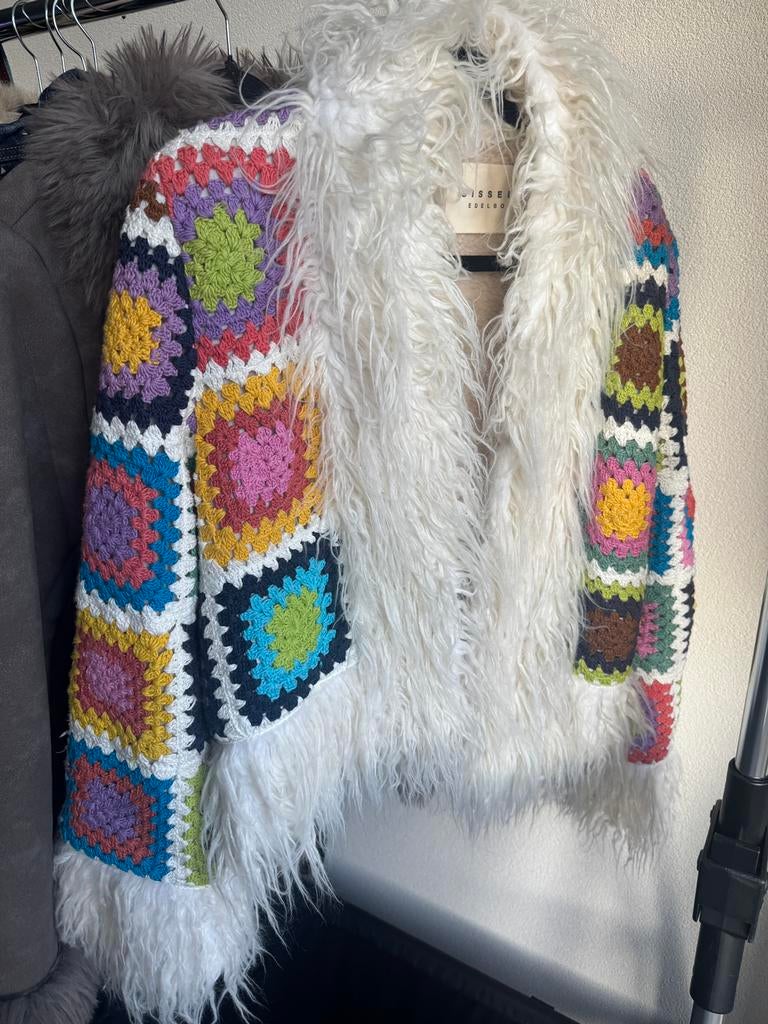 Free People x Sissel Edelbo crochet gpenny lane jacket, Wit, Ophalen of Verzenden, SISSEL EDELBO, Maat 36 (S)