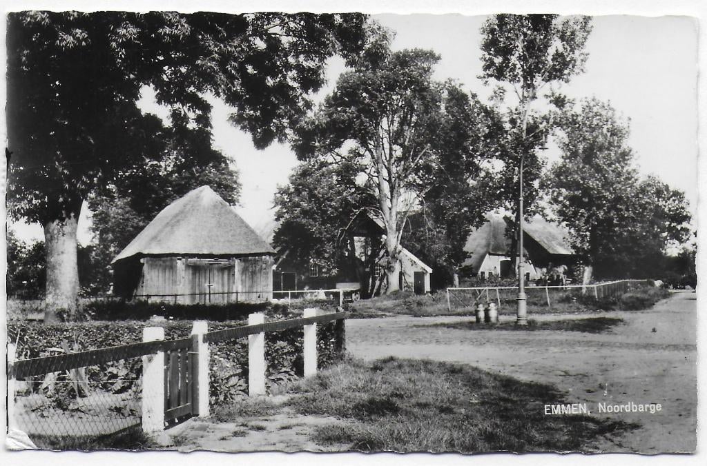 Emmen Noordbarge Oude Gelopen Ansichtkaart ( 992), Verzenden, 1940 tot 1960, Gelopen, Drenthe