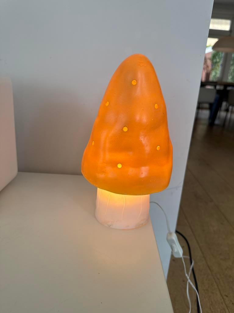 Heico paddenstoelenlamp, Ophalen of Verzenden, Gebruikt