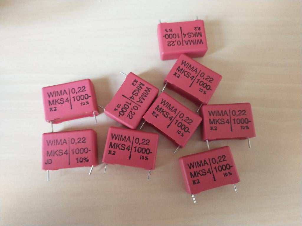 Wima MKS4 0,22uf 1000v (Nieuw), Ophalen of Verzenden, Nieuw
