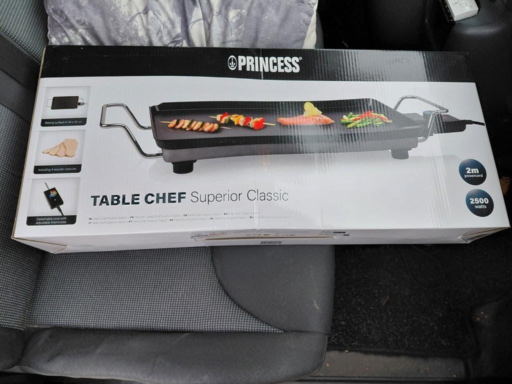 Table chef ruime bakplaat NIEUW, Witgoed en Apparatuur, Grillplaten, Ophalen of Verzenden, Nieuw, Tafelgrill