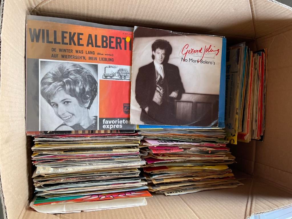 Grote partij lp’s en singels, Cd's en Dvd's, Vinyl | Verzamelalbums, Ophalen