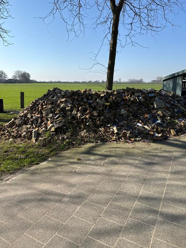 Puin, stenen, beton en tegels, Ophalen, Gebruikt, Overige typen