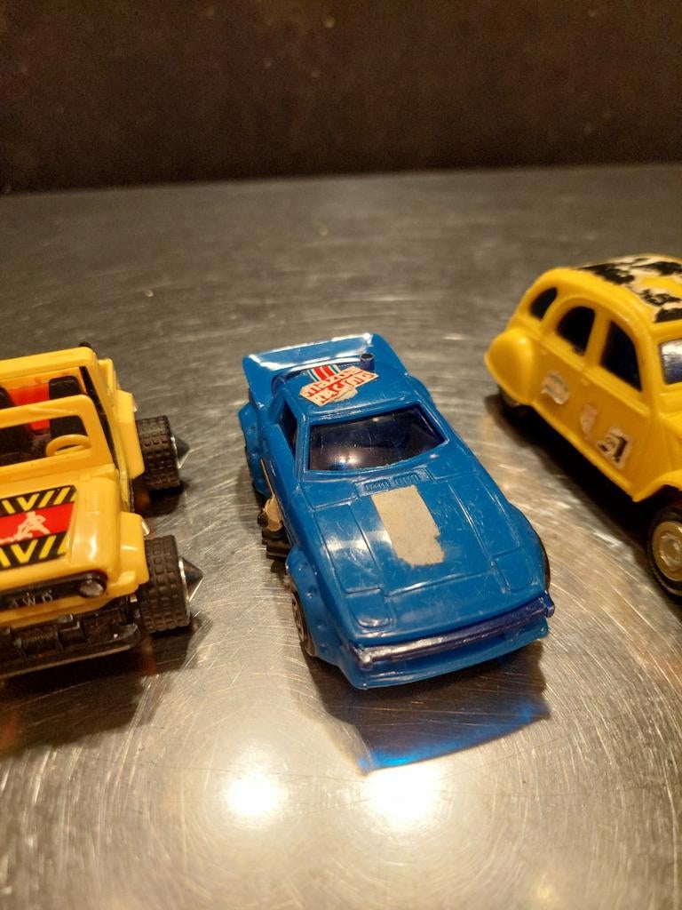 Plastic auto.s/ mazda rx7- lelijke eend-jeep/vintage, Ophalen of Verzenden, Gebruikt