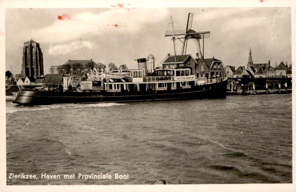 Zierikzee Haven met Provinciale boot en molen # 591, Verzenden, Voor 1920, Zeeland