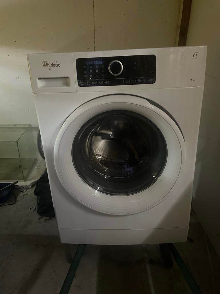 Whirlpool 6th Sense Wasmachine 7kg, Witgoed en Apparatuur, Wasmachines, Ophalen, Gebruikt, Voorlader, 85 tot 90 cm