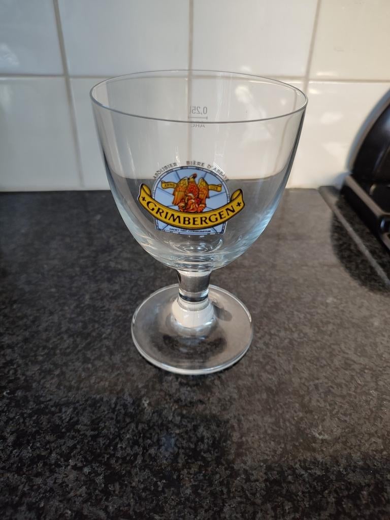 Grimbergen bierglas, Verzamelen, Biermerken, Ophalen of Verzenden, Zo goed als nieuw, Glas of Glazen, Overige merken